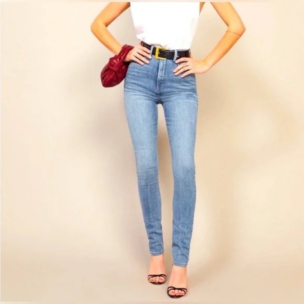 Reformation • Harper ultra high rise skinny jeans in cypress